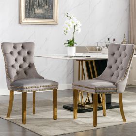 Nikki Modern Velvet Upholstered Dining Chair - High-End Solid Wood