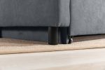 Hannah 35" Dark Gray Woven Convertible Armchair