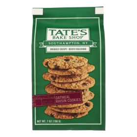 Tate's Bake Shop Oatmeal Raisin Cookies - Case Of 12 - 7 Oz
