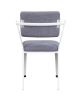 ACME Cargo Chair, Gray Fabric & White 37888