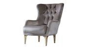 Modern Style Chair in Taupe