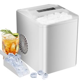 Portable Ice Maker Self-cleaning (Color: White)